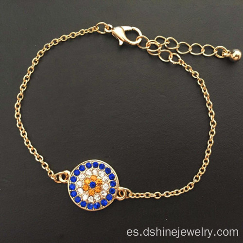 Pulsera ajustable de joyería Multicolor de mal de ojo para las mujeres